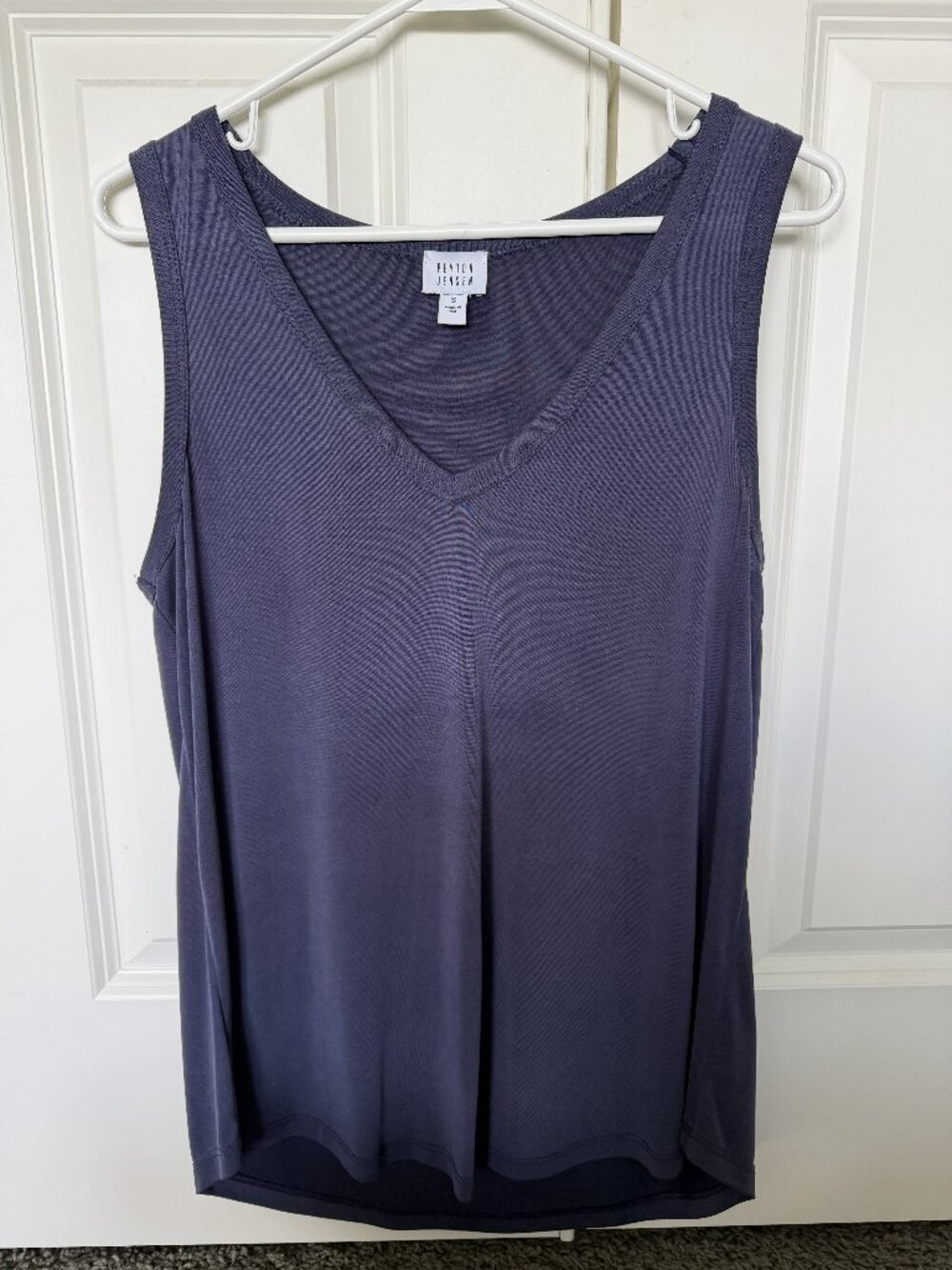 Peyton Jensen EVEREVE Navy Tank Top Small Women’s Casual Sleeveless Boutique